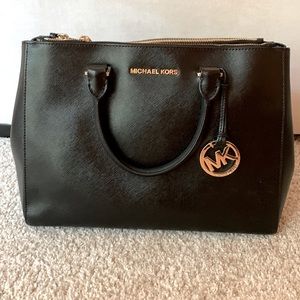 Michael Kors Patent Saffiano Leather Satchel